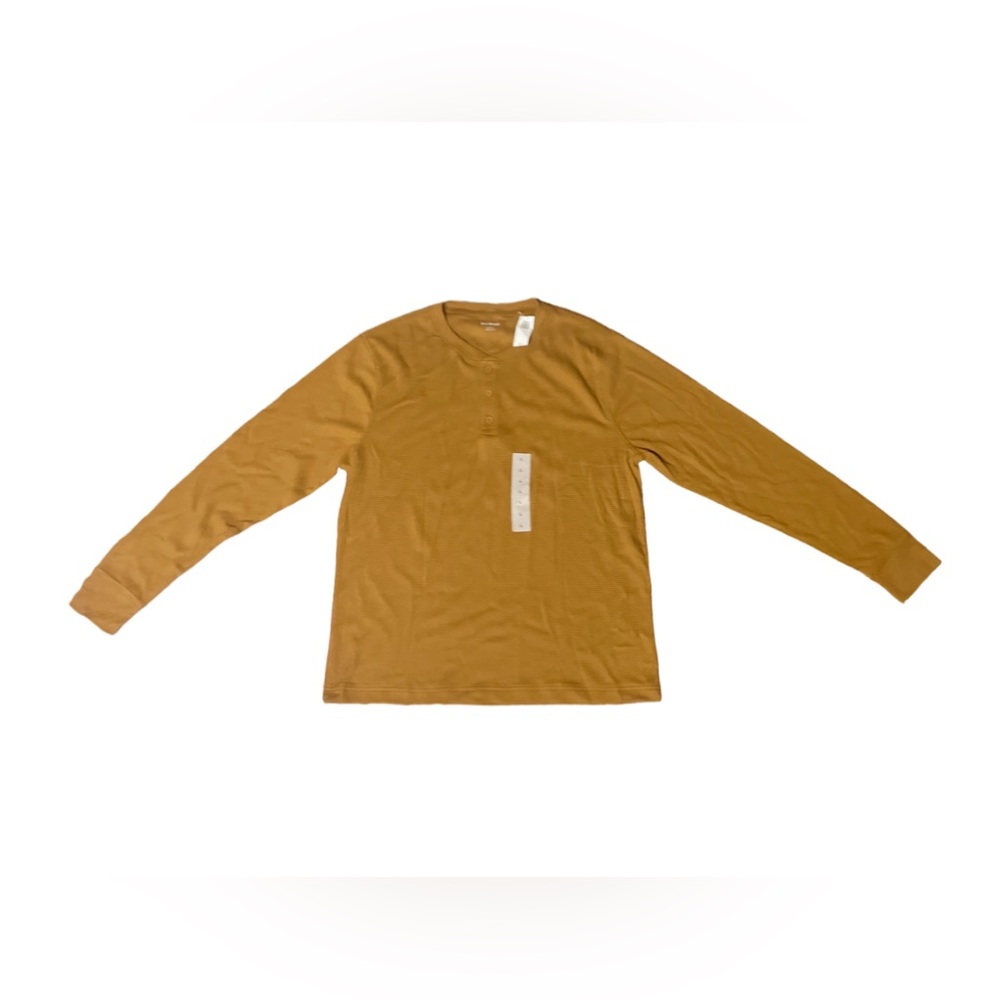 Men’s long sleeve waffle shirt size large